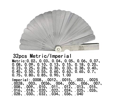 Aexit Metric Gap Thickness Feeler Gage Gauge 0.02 to 1.00MM (e70c572c2c06a3b0ab5c5002dd64b0d3)