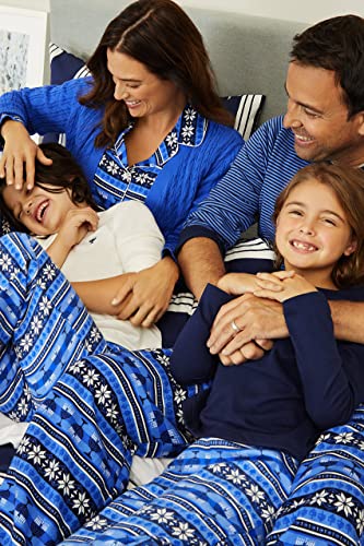 Lands' End Kids French Terry Sleep Top Unisex Aqua Breeze Kids 18 #TOP4