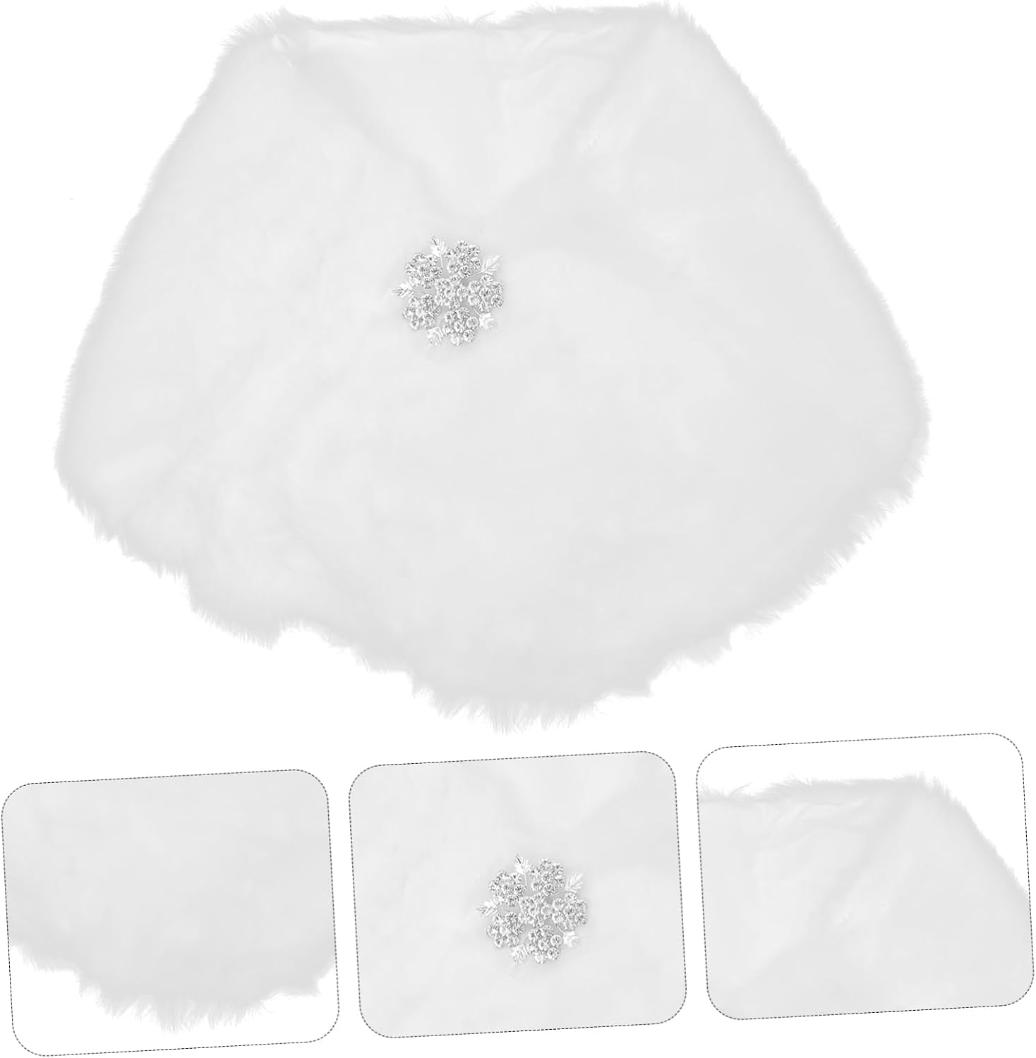 Baluue ' Autumn and Winter Thickened Shawl Scarf Scarves Warm Scarf Fake Fur Wrap Shawl Winter Wrap Shawl