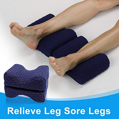 Bestlle - Rodillera para dormir en el costado, cojín ortopédico para piernas con espuma viscoelástica y contorno de cuña de bambú de fibra de bambú, soporte para rodilla, 20.477.873.54in noble