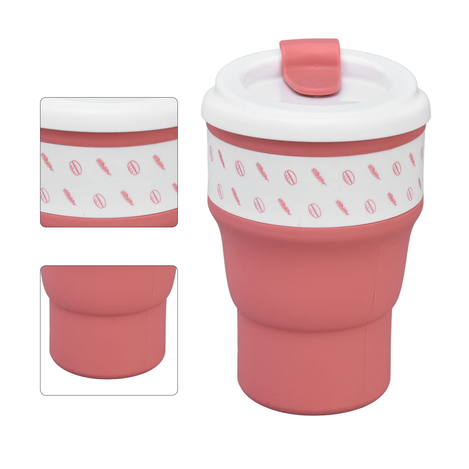 ZORILO Lustige Tasse Kaffeetasse Geburtstag Weihnachten Geschenk Faltbare Kaffeetasse Faltbare Reisebecher Wiederverwendbar für Camping