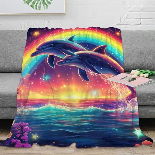 Couverture de voyage en microfibre dauphin 200x230 cm pour lit - 3