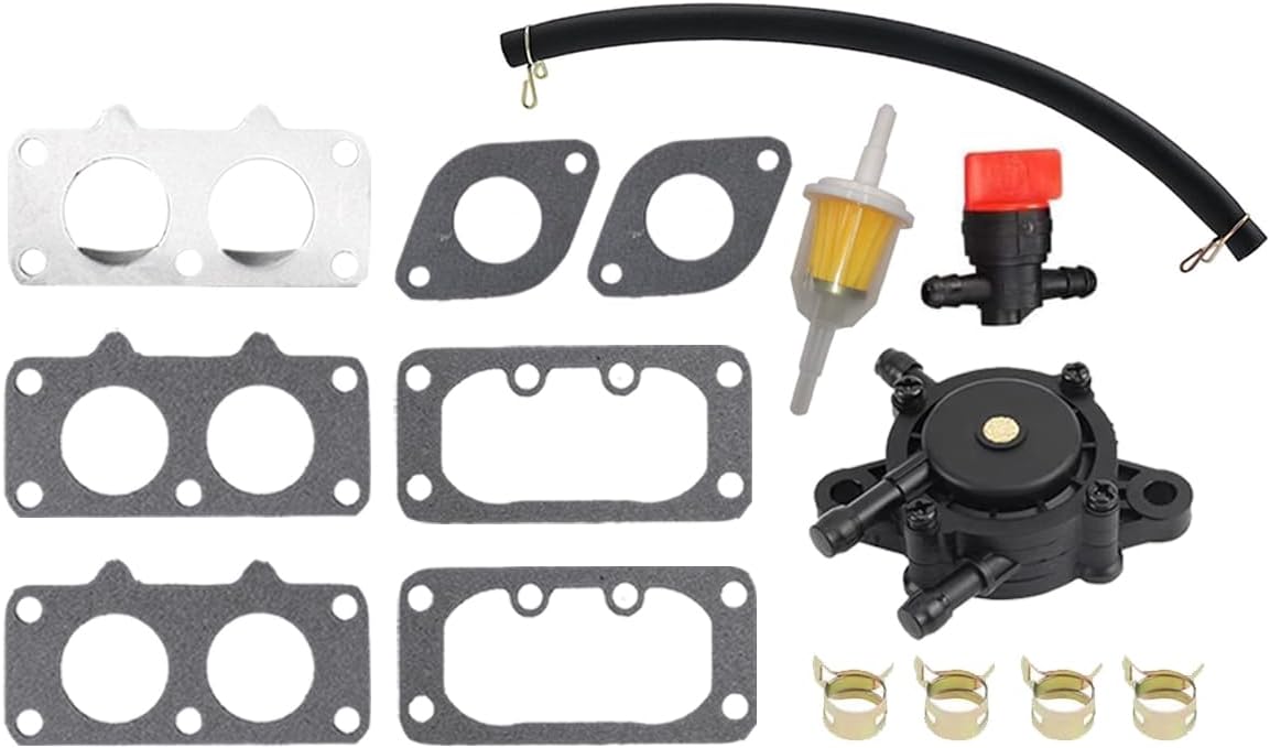 15004-0939 Carburetor Kit Fits for Kawasaki 15004-0939 15004-7045 15004-0867 15004-7027 15004-0758 Compatible with Kawasaki FH680V FH721V FX751V FH601 4 Cycle Engine