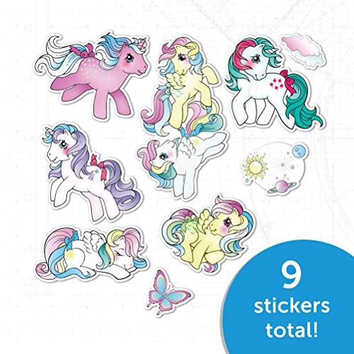 Pegatina de My Little Pony calcomanías impermeables para evitar confusiones de botellas de agua 3