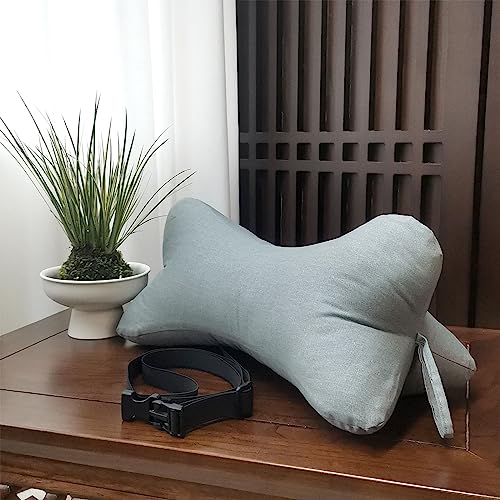 Almohadas cervicales para el cuello y el cuello del perro, con forma de hueso de perro, con funda extraíble lavable, con trabillas en cada extremo, para coche, autobús, camión, conducción, comodidad