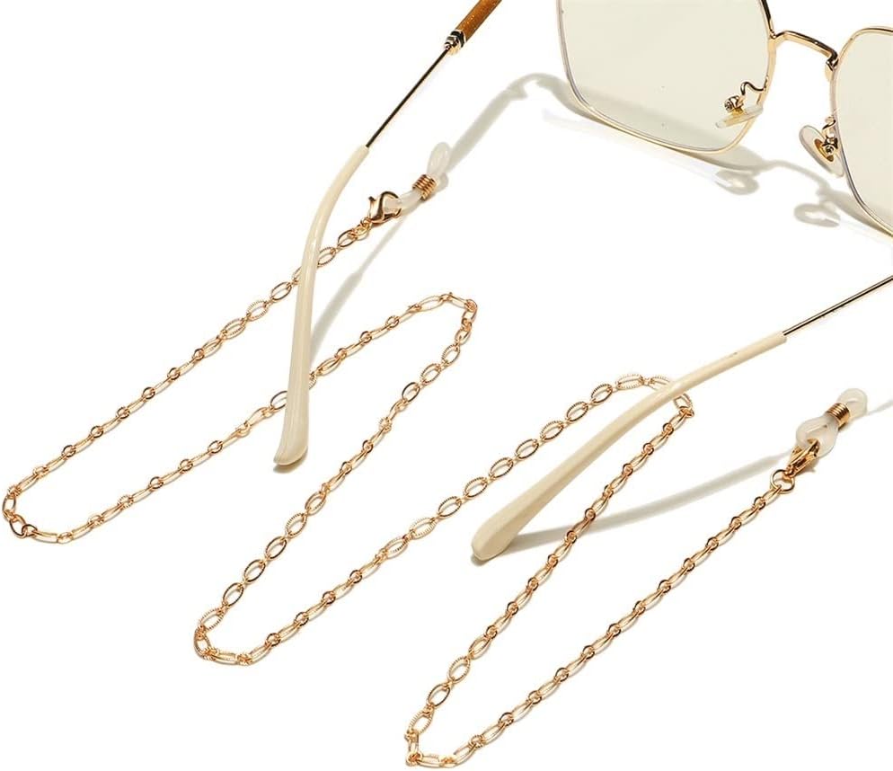 Non-fading Gold Sunglasses Chain Fashion Non-slip Eyeglasses Anti-loss