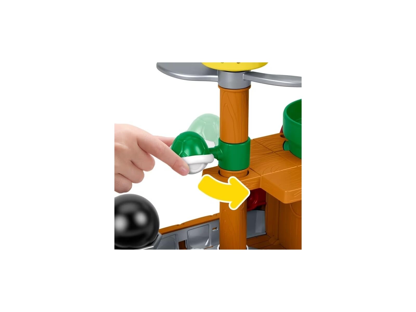 Fisher-Price Little People My Mario Juguete para niños pequeños, Conjunto de Juego de Barco de Bowser con Figura para niños y niñas en Edad Preescolar, a Partir de 18 Meses, JHG62 — view 3