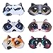 6 Pièces Yeux Bandeau, Sommeil Masque, Masque Animal, Masque pour les Yeux, Peluche Masque de Sommeil, 6 Spécifications, pour les Voyages, Sieste, Yoga, L'avion et Dormir Nuit