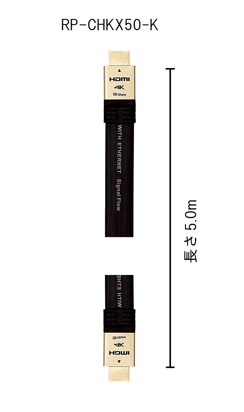 Panasonic HDMI Cable 5.0m Black RP-CHKX50-K