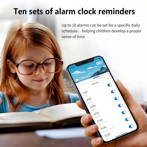 Jinvocloud Smart WiFi Alarm Clock with Timer, USB 2A+1C Fast Charging, App Remote Control, Digital LED Large Screen Power-Off Countdown Timer, Snooze Alarm, Time, Weather and Temperature Display by Jinvocloud - Used condition - Image 3