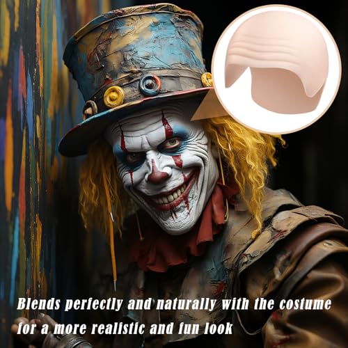 2 Stück Glatzenkappe Silikon für Erwachsene, Silikon Glatze Perücke mit 2 Perückenmützen, Realistische Bald Cap Set, Wiederverwendbare Glatze Kostüm Herren für Party, Cosplay, Theater, Film
