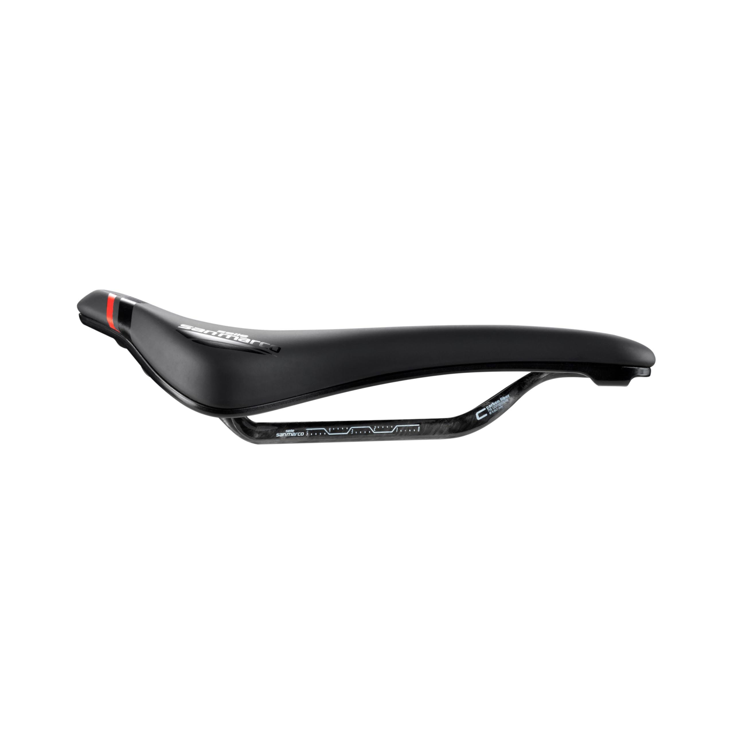 Selle San Marco GROUND Carbon FX - Sella MTB Leggera in Carbonio con Binari DNA, Comfort Ergonomico per Bici da Corsa e Fuoristrada