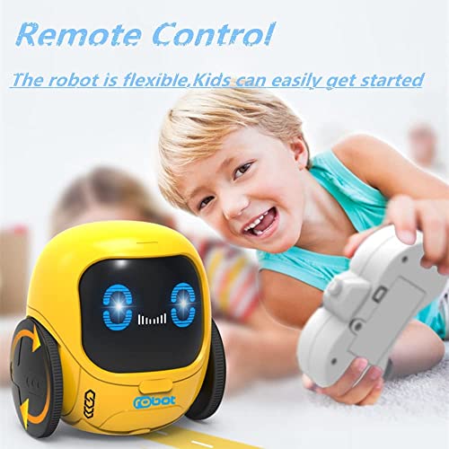 Obest Robot Toy For Kids, Remote Control Robot Toy With Music And Led Eyes, Singing, Dancing, Rechargeable Remote Control Robot, Suitable For 3 4 5 6 7 8 Year Old Boys And Girls-Yellow #TOP1