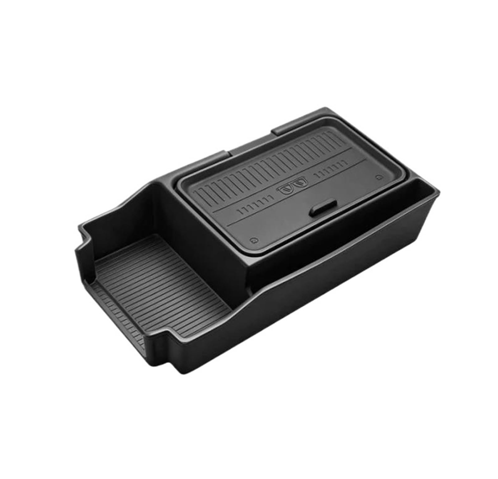TOPOLVLCKC Armrest Storage Box For Toyota RAV4 2026 Armrest Organizer Tray Silicone Dual-Layer Center Console Storage Box Insert With Hidden