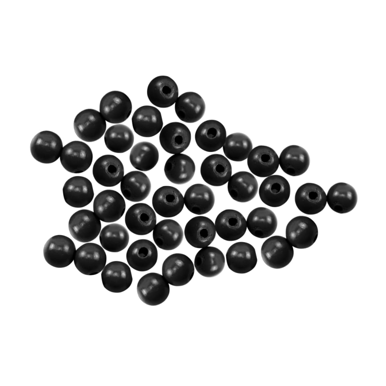 Lurrose 100pcs Solid Wood Beading Home Gadgets Beads Charms Rustic Farmhouse Spacer Beads Coloured Beads Diy Crafts Beads in Bulk House Kits Jewlery Craft Making Loose Charms Love Necklace