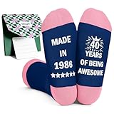 Moyel 40th Birthday Gifts for Women Funny Socks Gift Ideas for Her Turning 40 40 year old Birthday Gifts for Women Best Friends Sister Wife Mom