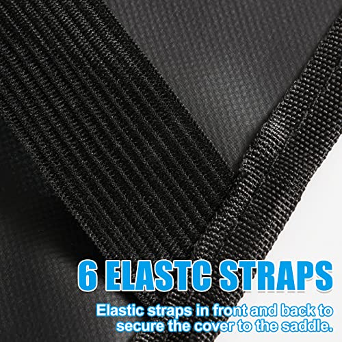 GAITWIN Waterproof Western Horse Saddle Cover with Elastic Straps to Securely Attach Each Corners and Fenders - Fits Most Full-Size Western Saddle