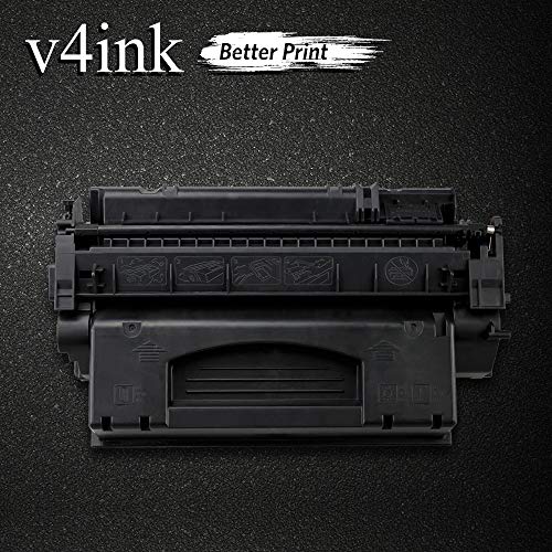 V4Ink High Yield Compatible 49X 53X Toner Cartridge Replacement For Hp 49X Q5949X 53X Q7553X For Use In Hp P2015Dn P2015 P2015D 1320 1320N 3390 3392 M2727Nf P2014 P2010 Printer (Black,2 Packs) #TOP6