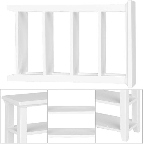 Miniatura 6 de Taidda Modelo de muebles en miniatura 4 capas estante estante de exhibición 1:12 accesorio de casa de muñecas