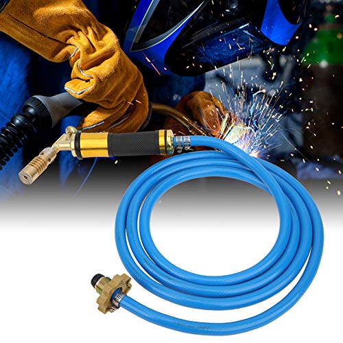 AMAKO Turbo Torch Head with Hose for Welding, Soldering, Brazing & Gas Plumbing - Compatible with Bernzomatic Torch Heads