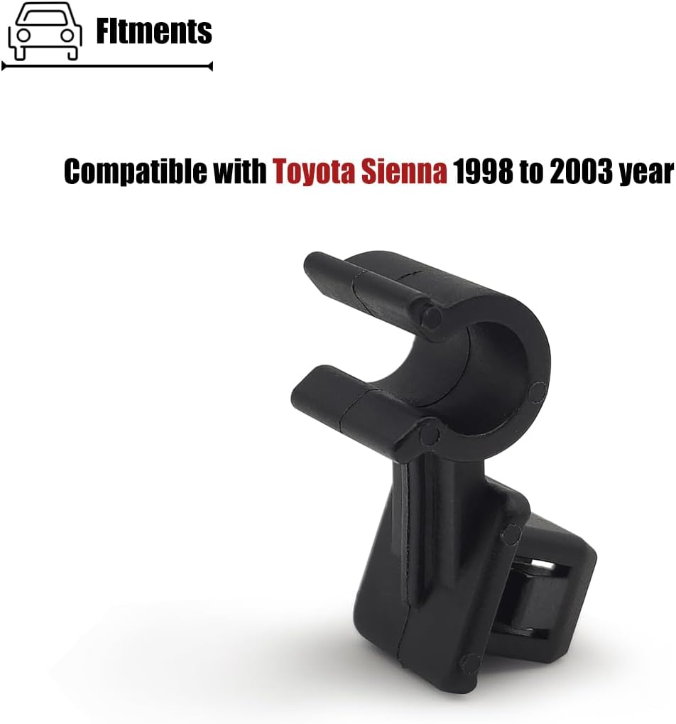 Hood Prop Rod Clip Compatible with Toyota Sienna 1998 1999 2000 2001 2002 2003 year, Hood Support Rod Clamp for 53455-08010