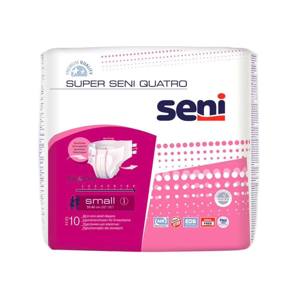 Super seni Quatro – Taglia Small – 2700 ML – PZN 11229013 – (120 pezzi)