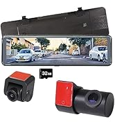 MAXWIN(マックスウィン) ドライブレコーダー ミラー型 10.88インチ デジタル ミラー Full HD インナーミラー HDR ワイド LED信号機 フロントカメラあり 車内リアカメラ...