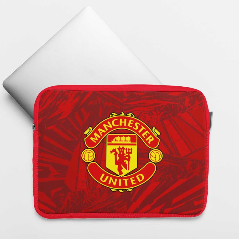 Manchester United Laptop Sleeve Padded from Inside | Laptop Pouch | Compatible for 15.6 Inch Laptop | MacBook Pouch
