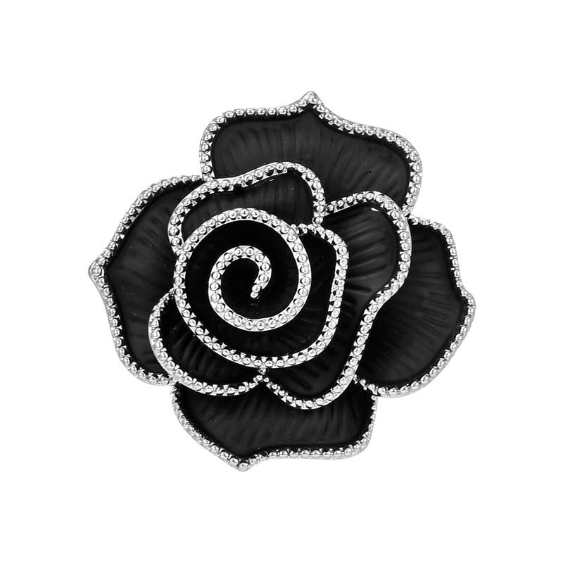 Image of Rhinestone Flower Brooch - Crystal Flower Pin for Women - Valentine's Day & Mother's Day Gift