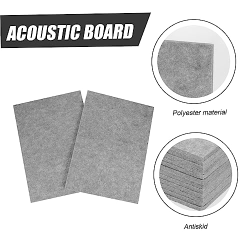 INOOMP 12Pcs Paneles de Absorción Acústica Profesional para Aislamiento Sonoro para Ktv Estudio en Casa Oficina Durable miniatura 3