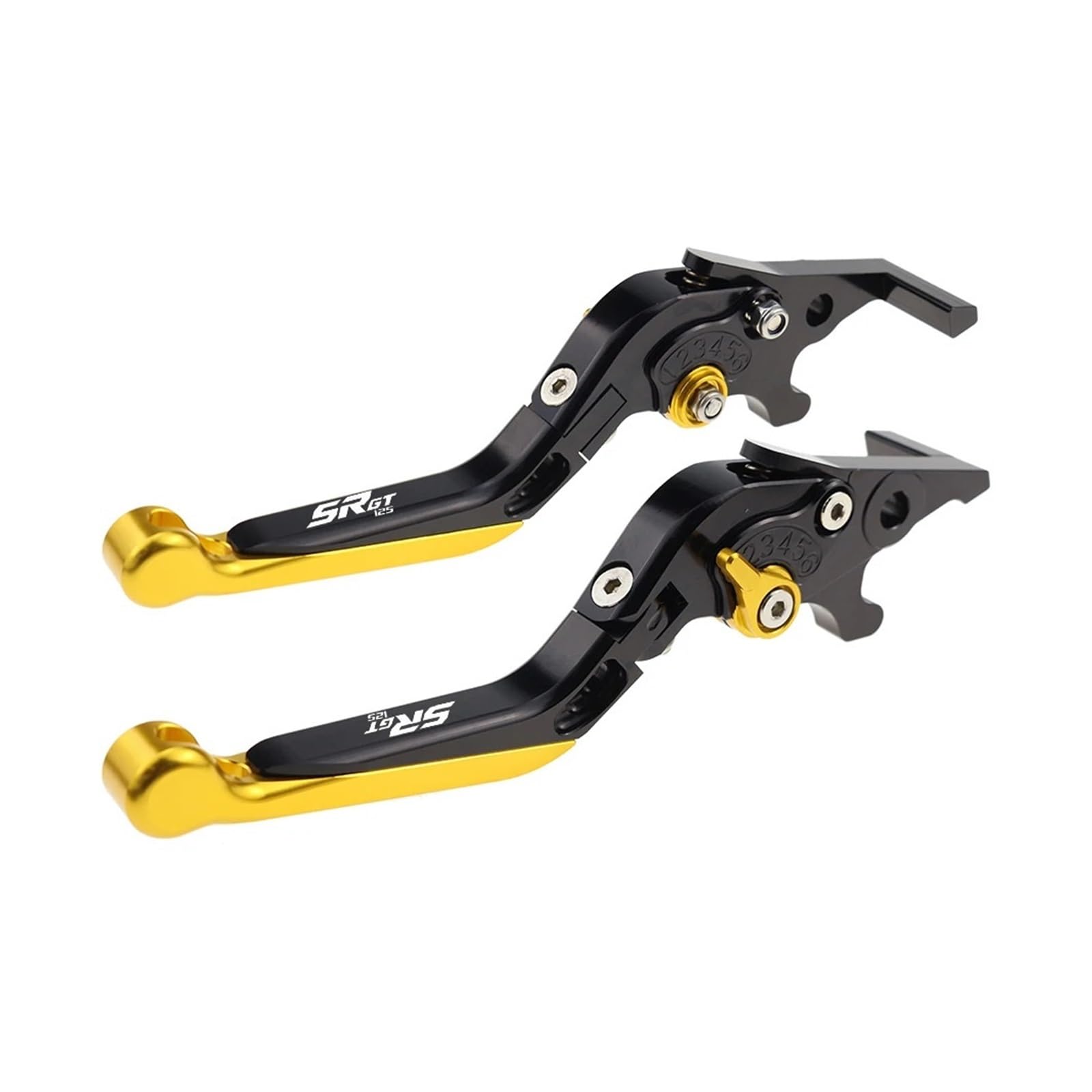 Yxbswbjd 23 Aluminum Alloy Folding Brake Lever For Sr Gt125 Motorcycle Folding Extendable Brake Clutch Levers
