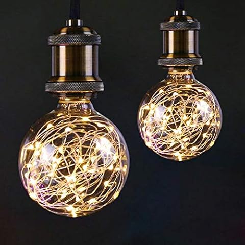 AIFUSI Vintage LED Bulb with Fairy Lights Cover