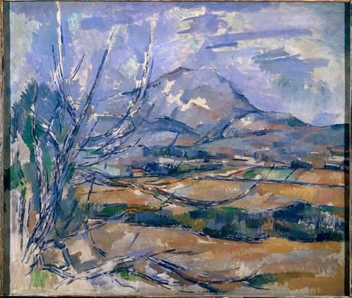 Image sur Toile Impression Tableaux Peinture Cézanne Montagne Sainte Victoire 60x90cm