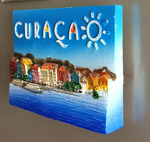 Imán decorativo 3D para refrigerador Curacao miniatura 2