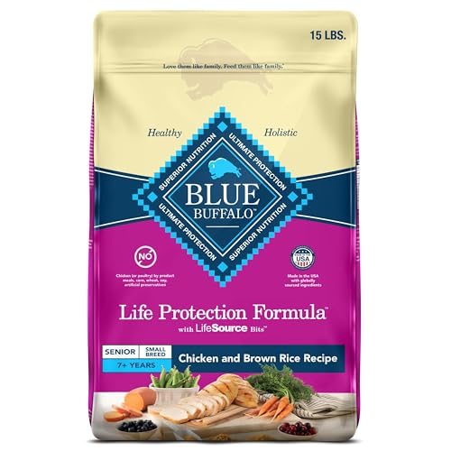 Blue Buffalo Life Protection Formula Small Breed Senior Dry Dog Food,...