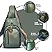 Genuine Leather Sling Bag for Women with Additional Strap - Mens Leather Crossbody Bags Multipurpose Travel Shoulder Metallic Bag For Men - Chest Bags Cross body Backpack slingbag for Women