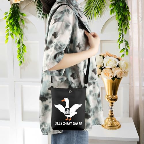 WCGXKO Silly X-Ray Goose Crossbody Bag X-Ray Technologist Gift X-Ray Tech Radiology Tech Work Gift4