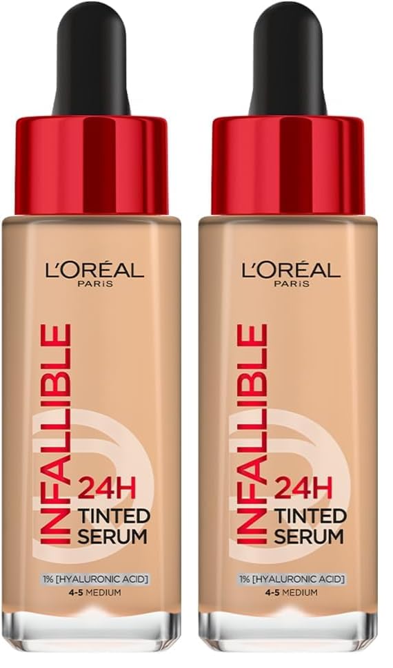 L’Oreal Paris Infallible 24H Tinted Serum Foundation, 4-5 Medium (Pack of 2)-image-14
