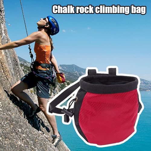 Bolsa de tiza para escalada con cordón y cinturón ajustable 7