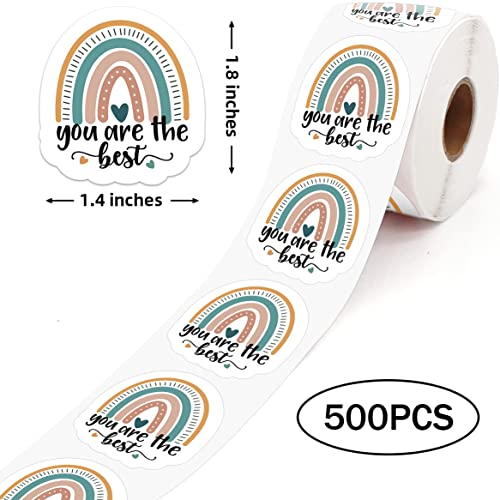 Cute Rainbow Stickers, You Are The Best Thank You Stickers, Online Retailers Mail Envelopes Packaging Stickers Labels Shipping Stickers For Small Business,500 Pcs… #TOP1