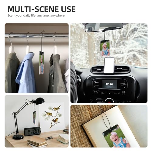 Image of Customize Car Air Fresheners Cards Design Your Own Personalized Double Side Printing Suitable for Bedrooms Wardrobes Shoe Cabinets and Cars, Rectangle, 2.4 inchx3.5 inch