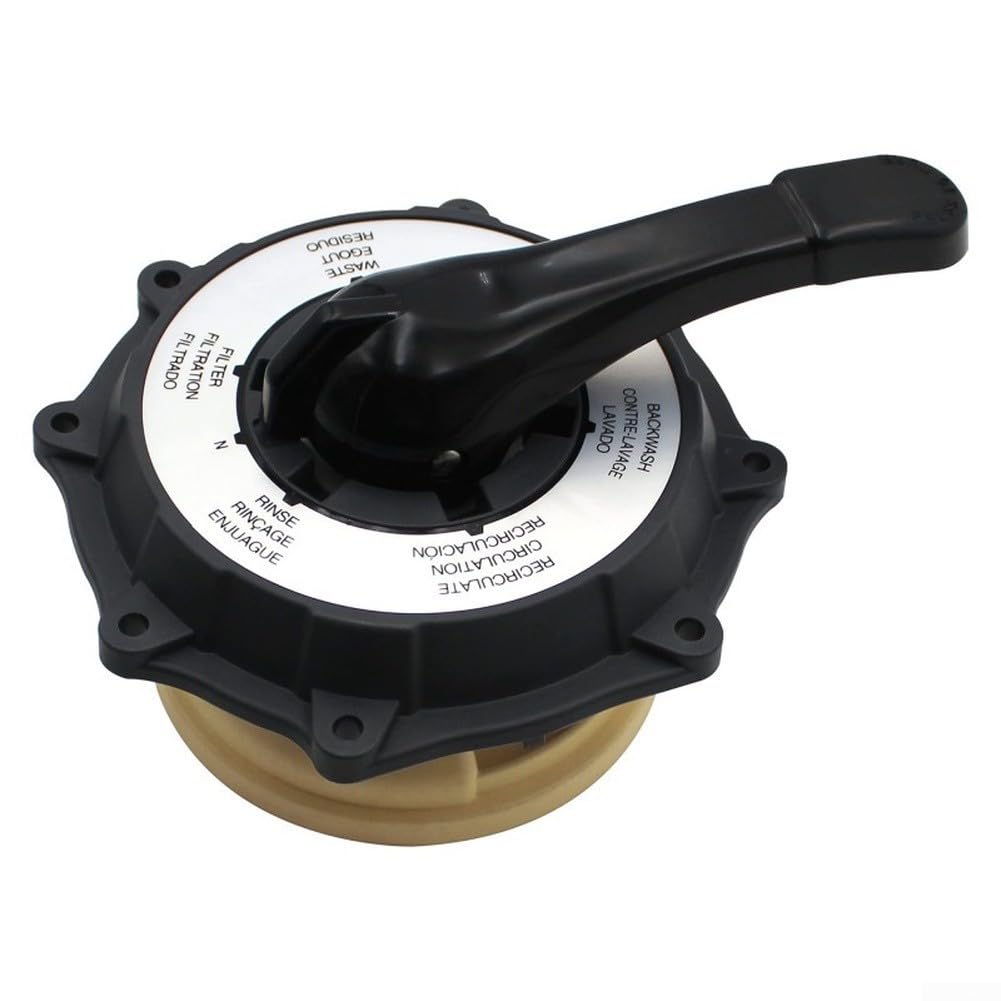 Gruppo valvola di controllo per pompa filtro a sabbia Intex 26645EG SX2100 – Parte di ricambio in plastica resistente ai raggi UV, con manico e guarnizioni, altezza 17,5 cm