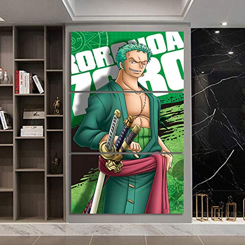 Tableau sur toile modulaire style affiche anime pour salon - 3