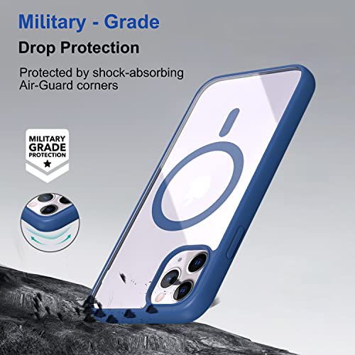 Image of Zapcase Back Case Cover for iPhone 11 Pro Max | Compatible for iPhone 11 Pro Max Back Cover | Scratch-Resistant Back Cover | Navy Blue