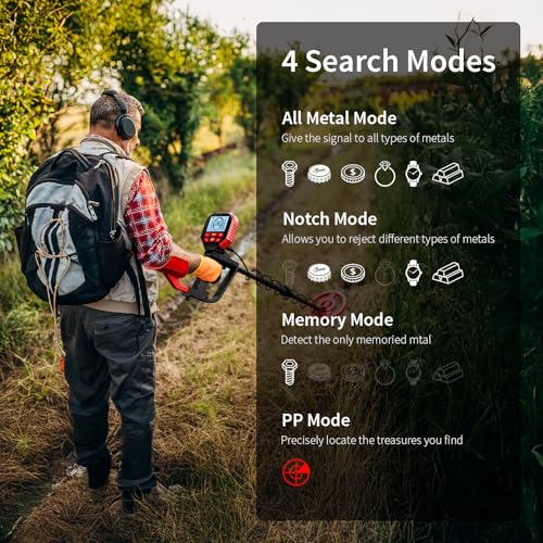 image for ikiu 2026 Latest Metal Detector for Adults, Professional Waterproof & 