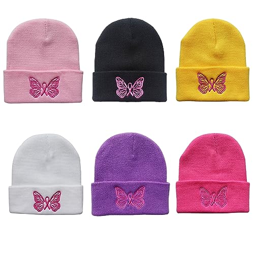 FUZYXIH Bestickte Mütze, elastisch, für Erwachsene, Strickmütze, warm, Winter, kalte Geschenke für Studenten, Jugendliche, Strickmütze, weich, für Jungen und Mädchen – Bild 3