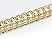 Rayson Double Loop Binding Wires 5/8 Inch - 3:1 Pitch, Bind up to 140 Sheets, 11 inch Length, 32-Loop Golden Wire Ring, Pack of 50 for Reports and Projects