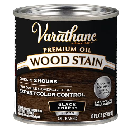Varathane 1/2 pt Rust-Oleum 241413 Black Cherry Varathane Oil-Based Interior Wood Stain