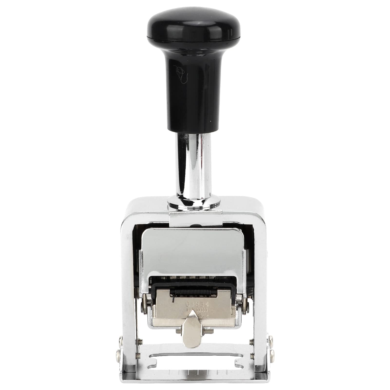 Pyhodi NUMERATORE AUTOMATICO, TIMBRO NUMERATORE Autoinchiostrante Portatile Professionale A 6 Cifre in Metallo per la Numerazione Consecutiva, Kit di Timbri Numerici per Banche,