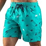 Kanu Surf Men's Havana Swim Trunks (Regular & Extended Sizes), Terrapin Green, Medium